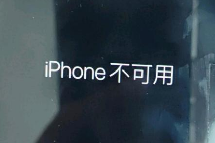 东乡苹果服务网点分享锁屏界面显示“iPhone 不可用”如何解决 